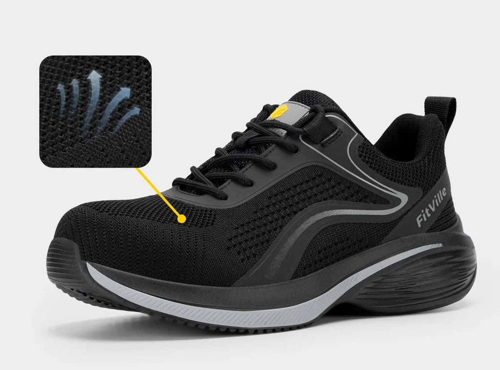 FitVille レディース スニーカー TitanToe コンポジットトゥ 滑り止め V2 - 2